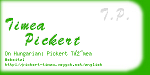 timea pickert business card